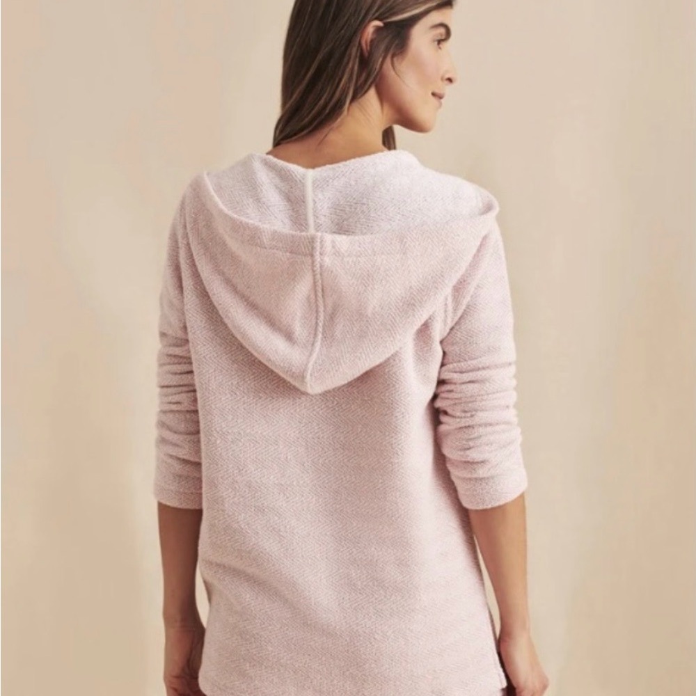 Faherty Light Pink Knit Baja Sweatshirt - Picture 3 of 6